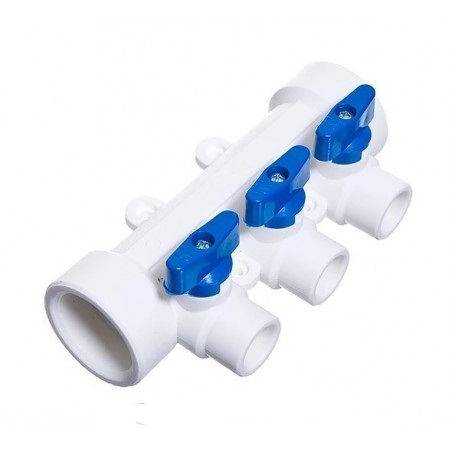 Коллектор PP-R 32x20/3 синий Rosturplast
