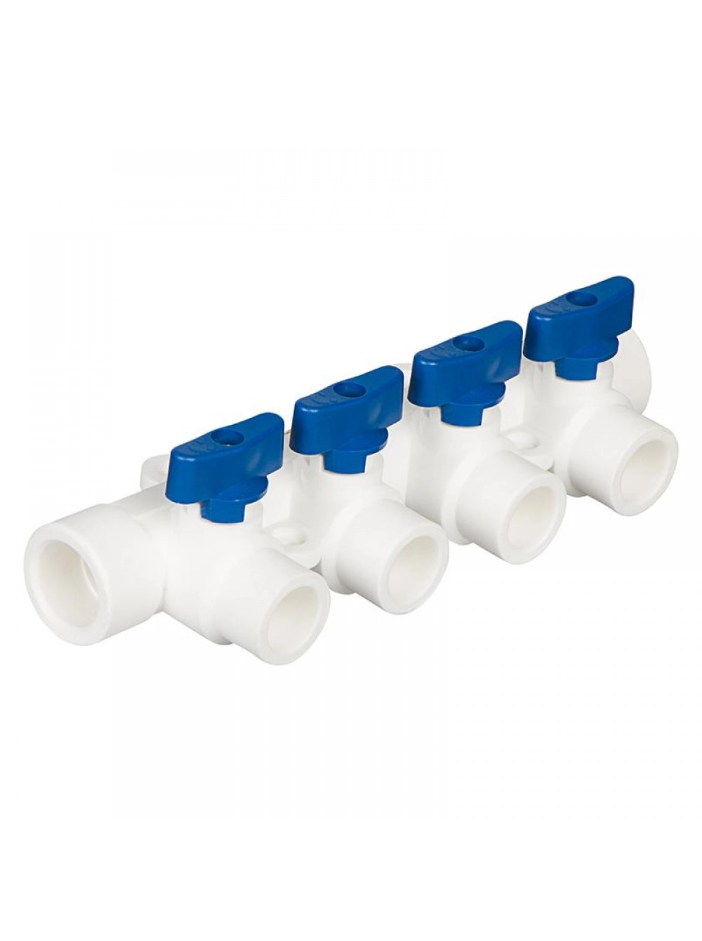 Коллектор PP-R 32*20/4 синий Rosturplast
