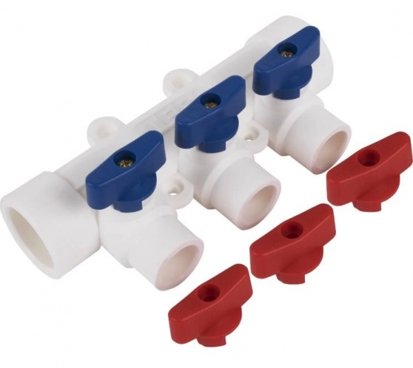 Коллектор PP-R 32x20/3 универсальный Rosturplast