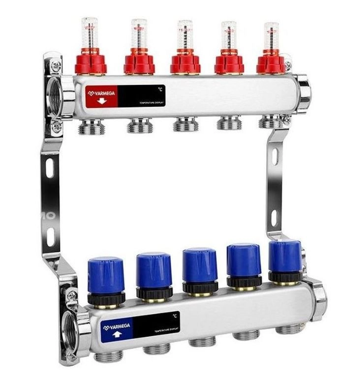 Группа коллекторная VARMEGA VM15105 BP 1" 5конт.3/4"EK