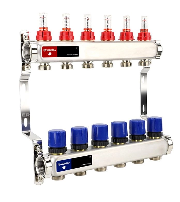 Группа коллекторная VARMEGA VM15106 BP 1" 6конт.3/4"EK