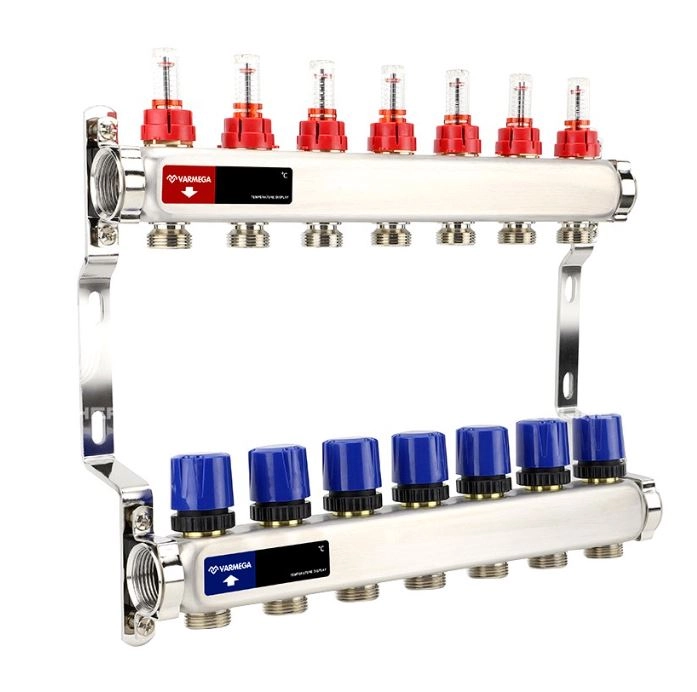 Группа коллекторная VARMEGA VM15107 BP 1" 7конт.3/4"EK