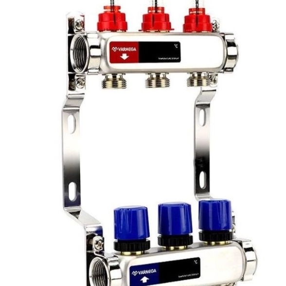 Группа коллекторная VARMEGA VM15103 BP 1" 3конт.3/4"EK