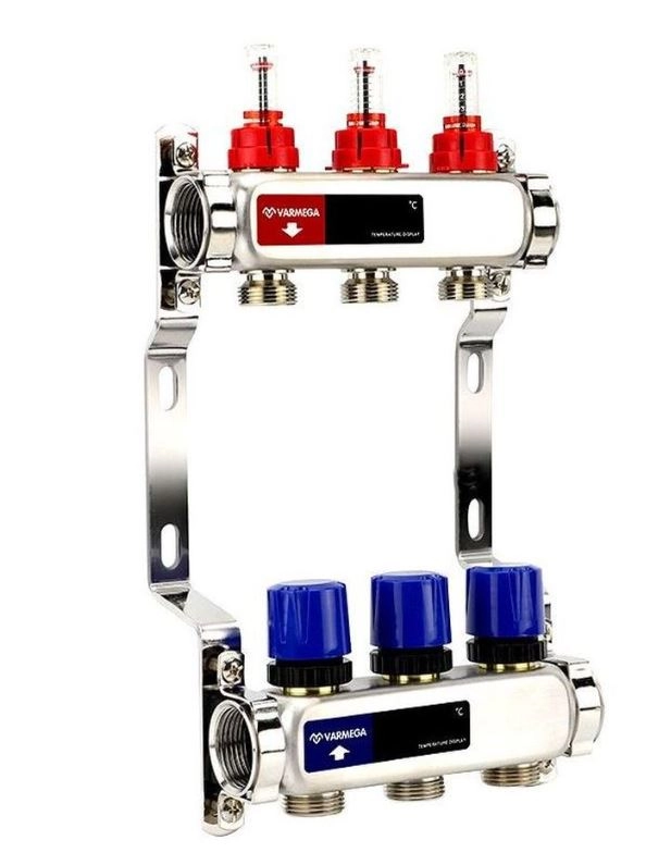 Группа коллекторная VARMEGA VM15103 BP 1" 3конт.3/4"EK