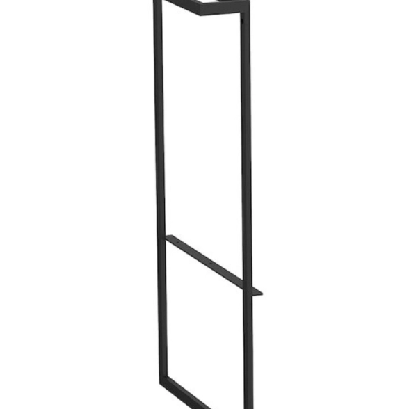 Опора c пол/держателем Roca Domi черн мат. 7.8168.3.148.5