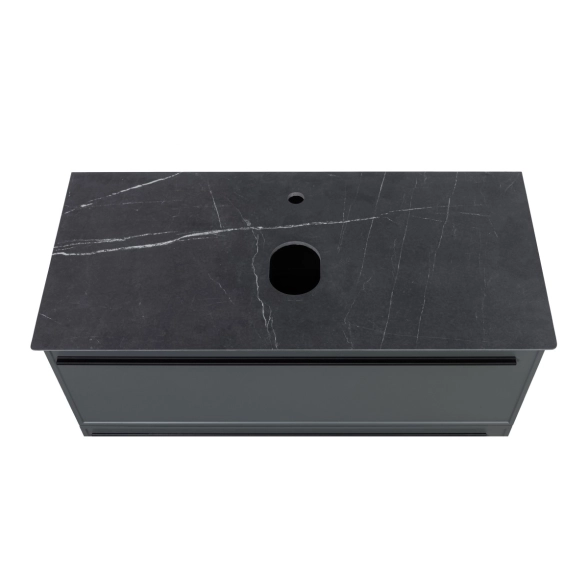 Столешница La Fenice Granite Black Olive Light lappato 80, черная