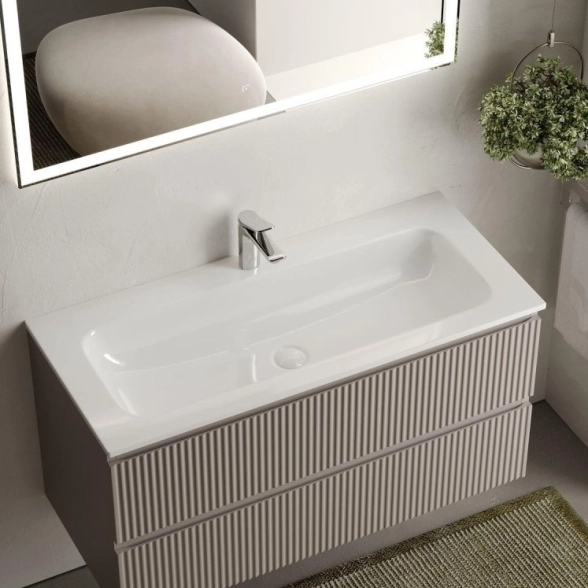 Тумба SANCOS Snob R 100см Doha Soft подвес SNR100SM-image-1