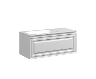 Тумба подвесная Very Bianco 100 левая VR100LW