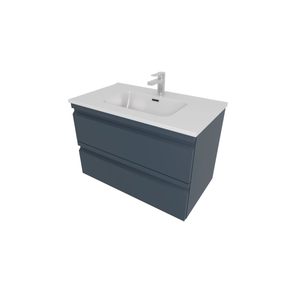 Комплект мебели AQUATEK Тумба с раковиной AQ77080-MG серый матовый, 815х545х460