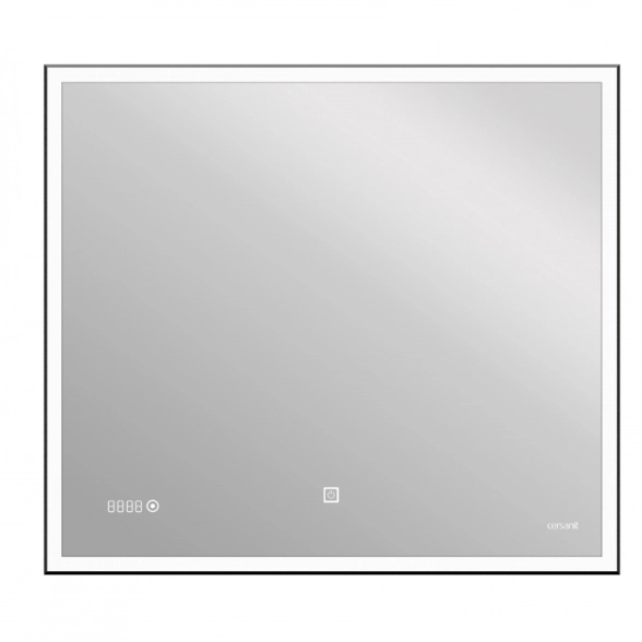 Зеркало LED 011 desing 80x70 подсв.часы