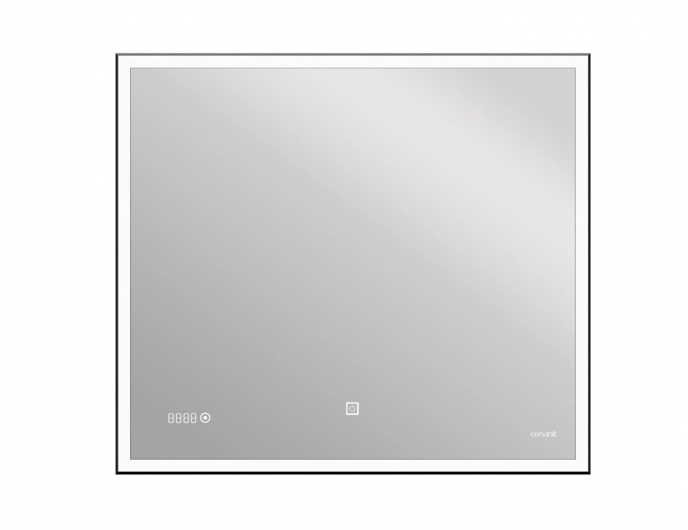 Зеркало LED 011 desing 80x70 подсв.часы