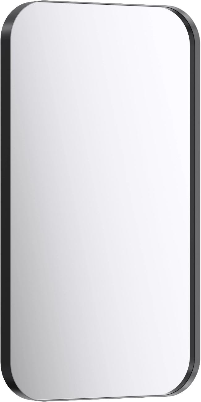 Зеркало Aqwella РМ Л5/BLK 50*90см метал. рама цв.черный