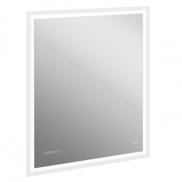 Зеркало LED 080 desing pro 70x85 подсв. часы антизап.-image-1