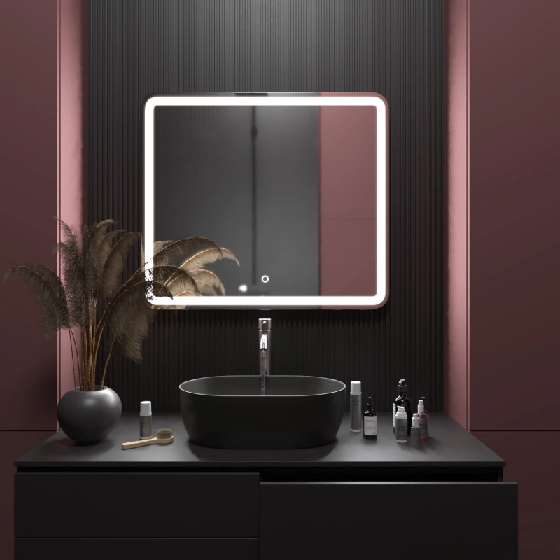 Зеркало Mixline Альдо 800*700 сенсор.выкл. светодиод.подсв.-image-1