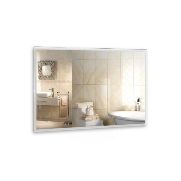Зеркало MIXLINE Сантана-3 800*600 часы+подогр.