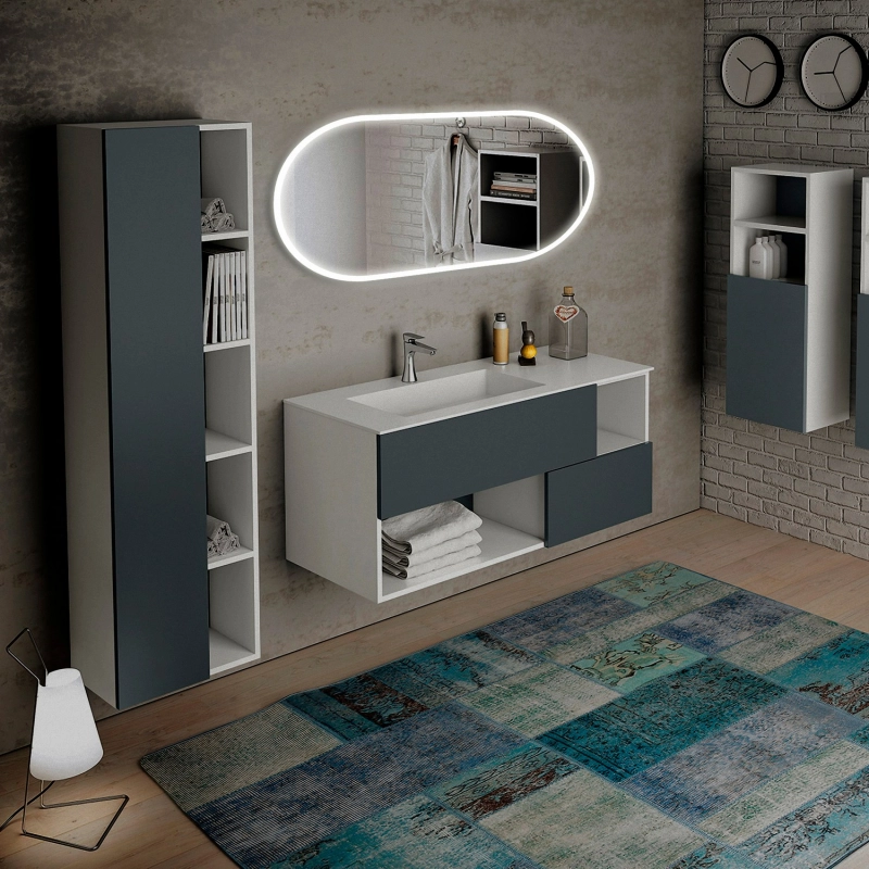 Зеркало MIXLINE Виола 500х1000 подсв.-image-1
