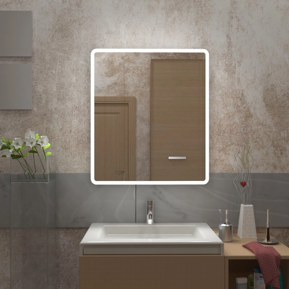 Зеркало-шкаф Emotion LED 700x800 датчик движ.