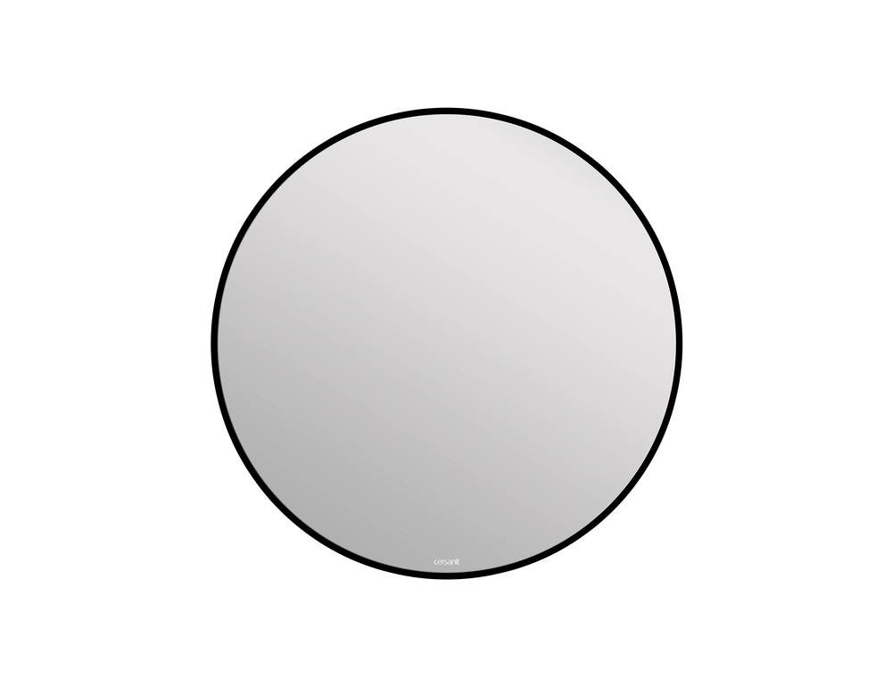 Зеркало Eclipse smart 80x80 подсв. круг черн рама А64147