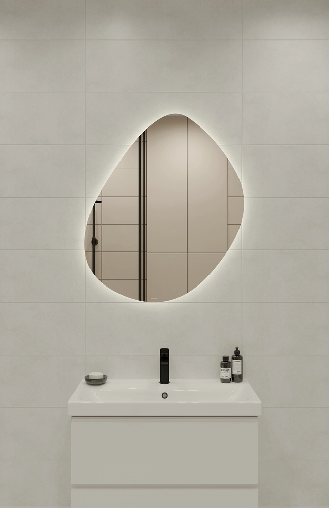Зеркало Eclipse smart 76x90 подсв. органик-image-1