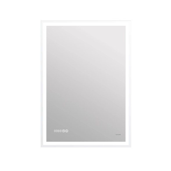 Зеркало LED 080 desing pro 60x85 подсв. часы антизап.
