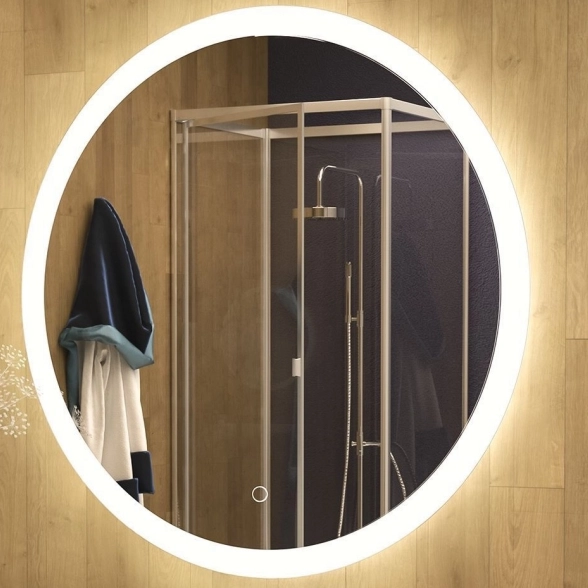 Зеркало MIXLINE Мия 700x700, сенсорный выключатель