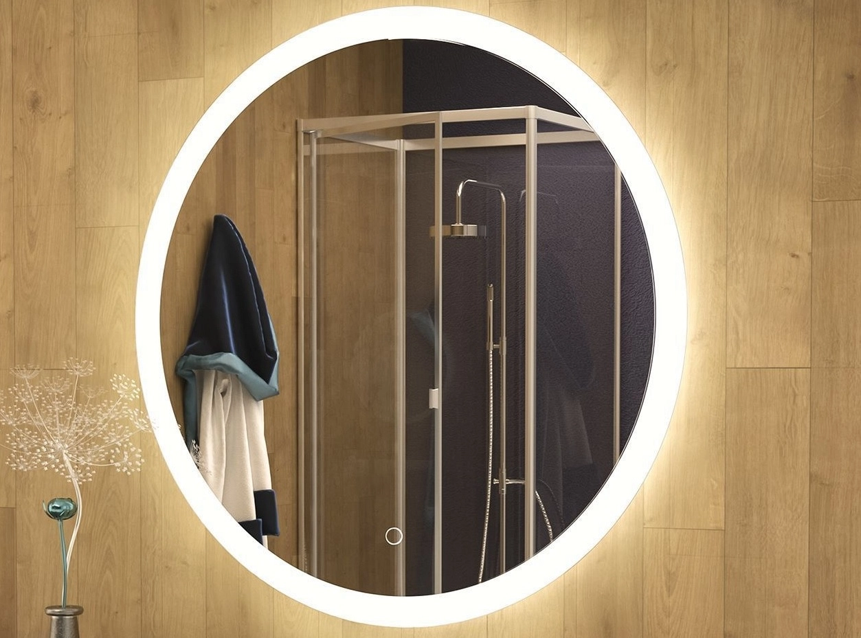 Зеркало MIXLINE Мия 700x700, сенсорный выключатель