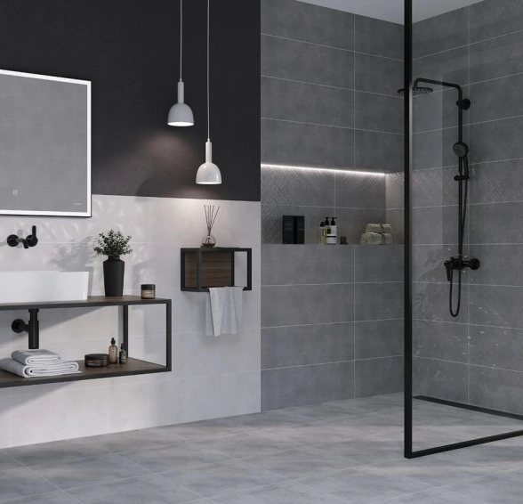 Зеркало LED 011 design 100x80 c подсветкой, часами-image-1