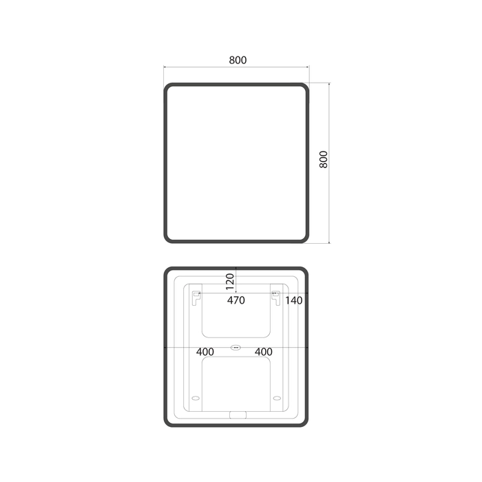 Зеркало IDDIS Cloud X 80см CLX8000i98 подсветка-image-4