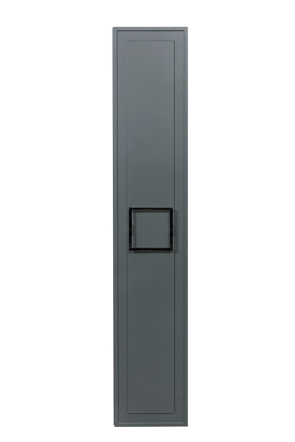 Шкаф-пенал La Fenice Cubo Grigio 30см серый мат+руч.160 черн