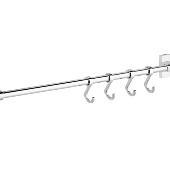 Крючки-бегунки FOR-KB304 4шт на рейлинге 30см