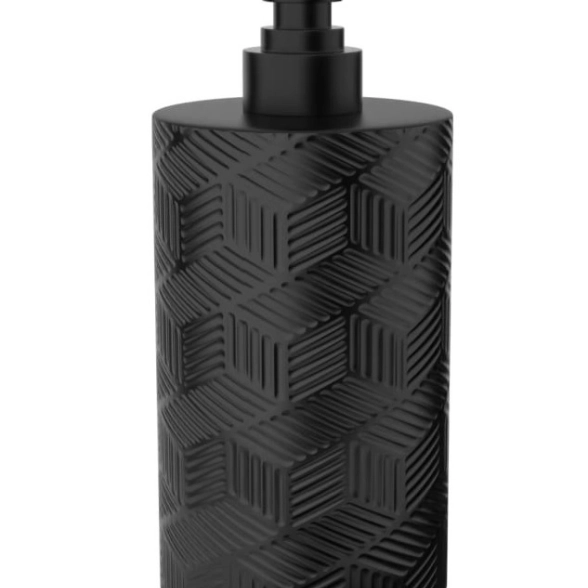 Дозатор настольный DELICATE BLACK FOR-DLB021, полирезин