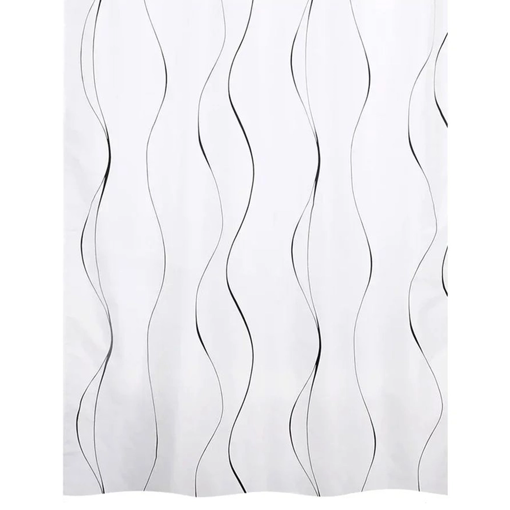 Штора д/в BATH Waves on white 180х180 ch17059