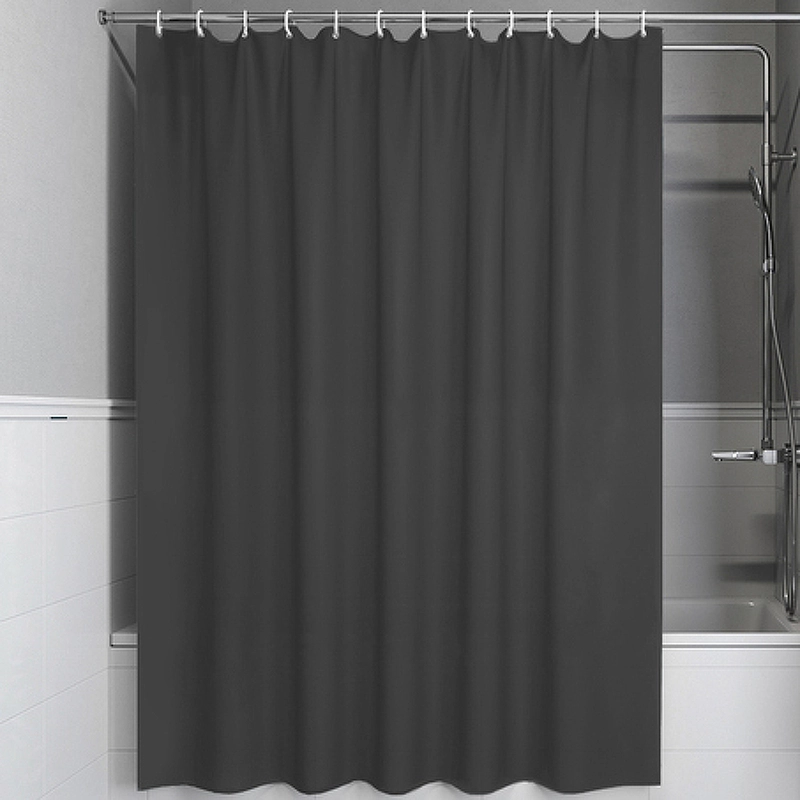 Штора д/в IDDIS Promo P03PE18I11 180x200 тем.серая с кольц