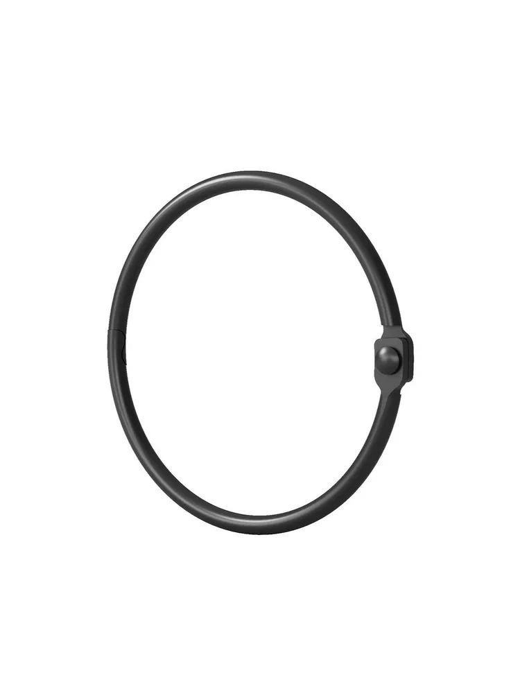 Кольца для штор IDDIS RM01BLOi15 12 шт черный матовый-image-1