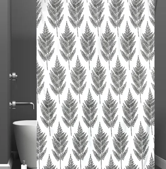 Штора для ванной BATH 180x180 Fur-tree black ch21037