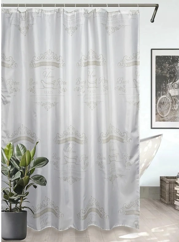 Штора для ванной BATH 180х180 PARIS beige ch22104-2