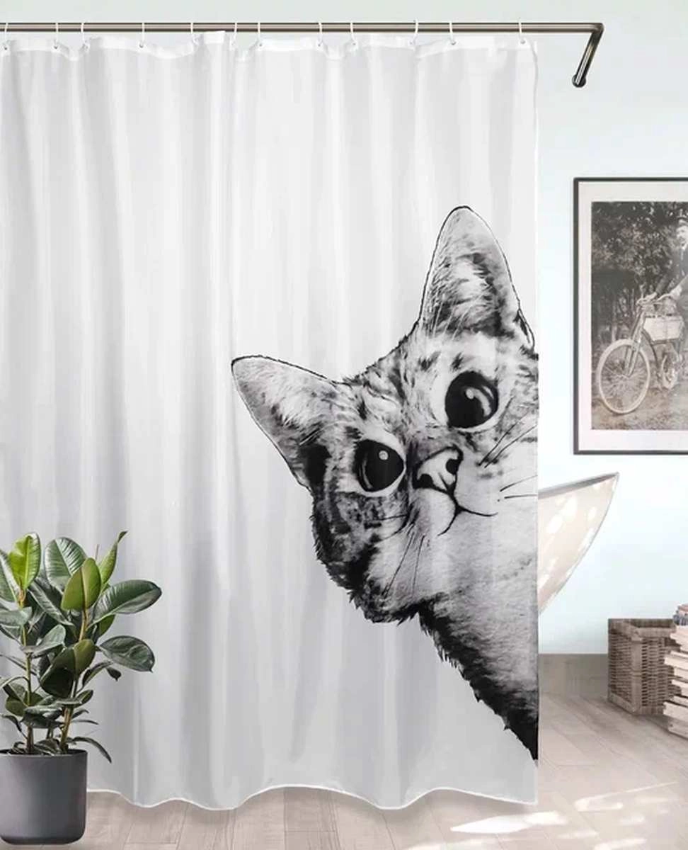 Штора для ванной BATH 180х200 CAT4 white ch-21326