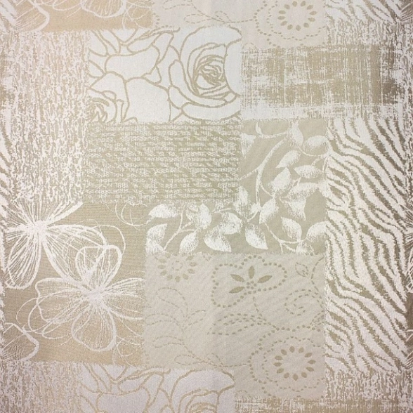 Штора для ванны BATH ЖАККАРД 180x200 BLOSSOM AGE золото-беж JAC1506