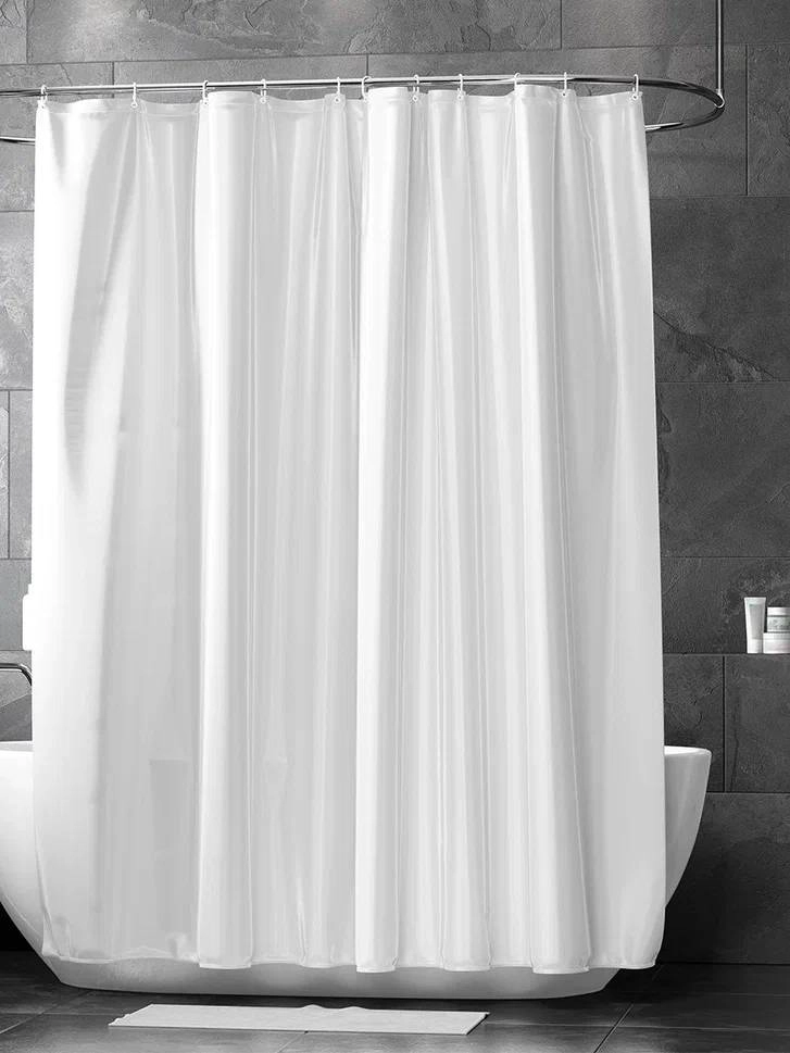 Штора для ванной BATH SUPER BIG 280х200 белая ST-007