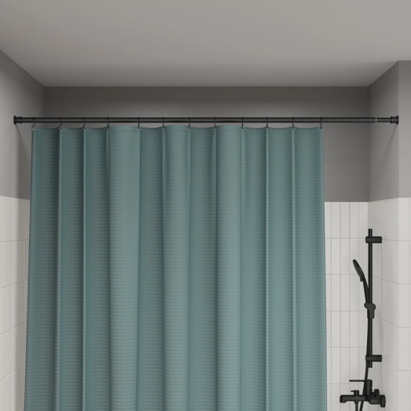 Карниз для ванной IDDIS Elegante RSB0120i14 110-200 см черный матовый-image-3