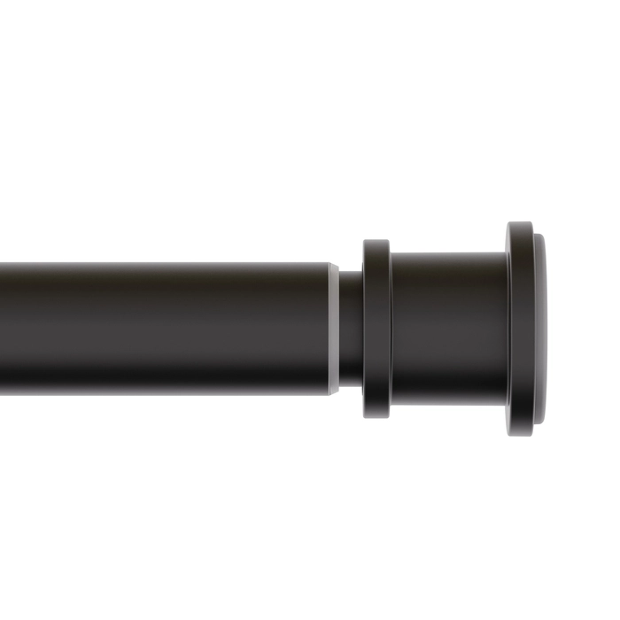Карниз для ванной IDDIS Elegante RSB0120i14 110-200 см черный матовый