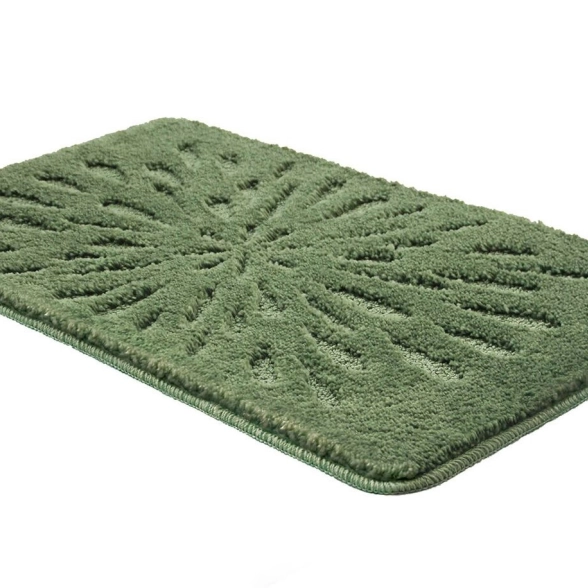 Коврик д/в SHAHINTEX PP LUX 50х80 зелёный (52)