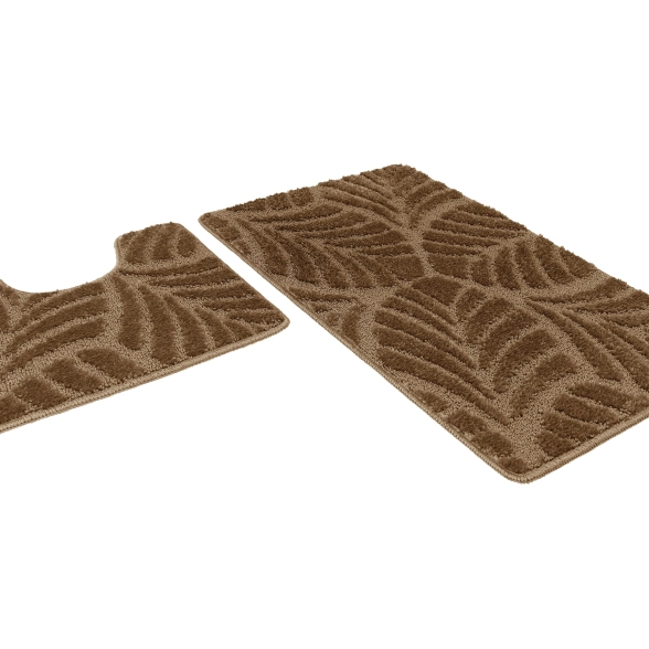 Коврик д/в Shahintex Актив icarpet 2пр.50*80+50*40 кофе с молоком