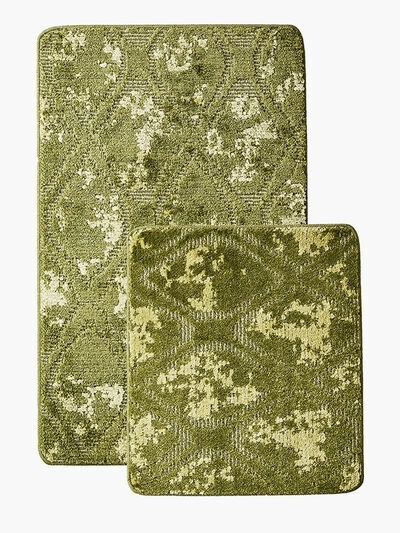 Коврик д/в SHAHINTEX VINTAGE SH V002 50*80+50*80 зеленый