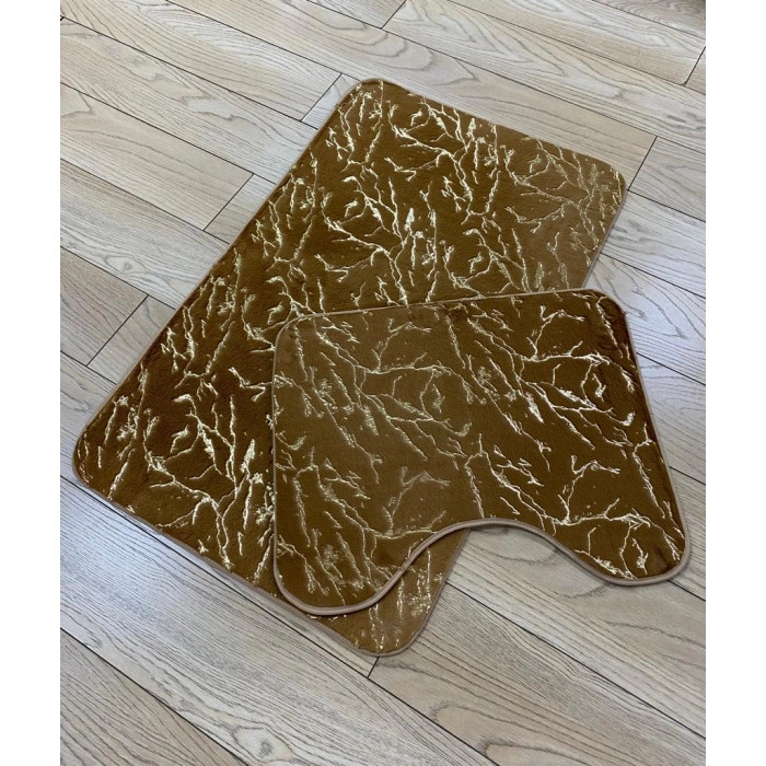 Набор ковриков д/в Zalel Mramor 60x100+50x60 коричневый