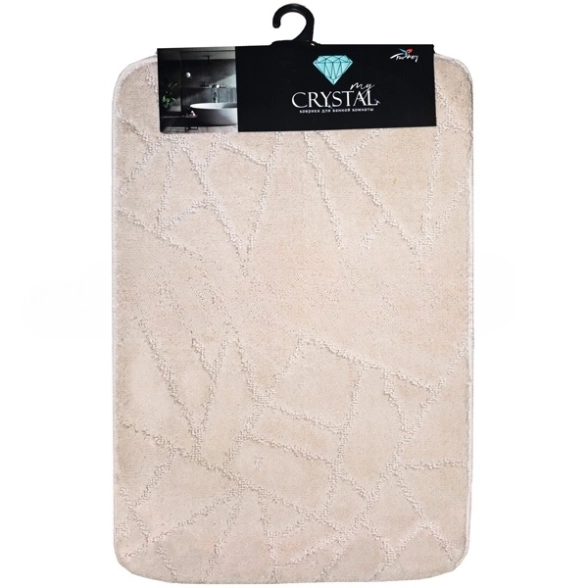 Коврик для ванной My Crystal ГЕОМЕТРИЯ 50x80 бежевый MC2-321