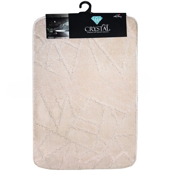 Коврик для ванной My Crystal ГЕОМЕТРИЯ 50x80 бежевый MC2-321