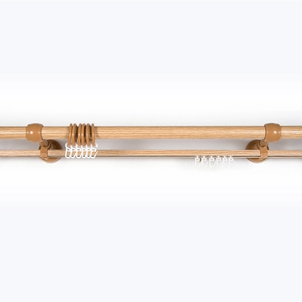 Карниз с U-шиной 1.6м светлый дуб