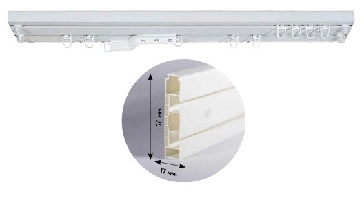 Шина потолочная 5-Элемент 2-х рядный 4м