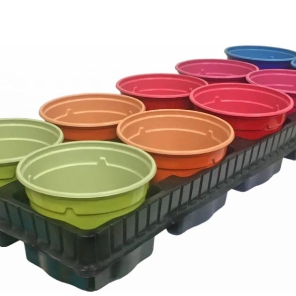 Набор для рассады РАЙНБАУ v10.10 10,5x8см+подставка 10шт.